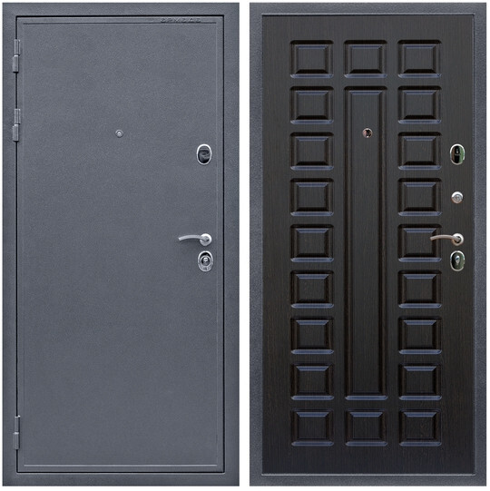 Дверь входная Graf Лондон Антик серебро / МДФ 16 мм ФЛ-183 Венге