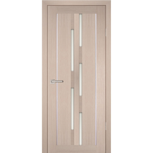 Межкомнатная дверь Graf PS-33 белый сатинат Капучино Мелинга (1900 х 550)