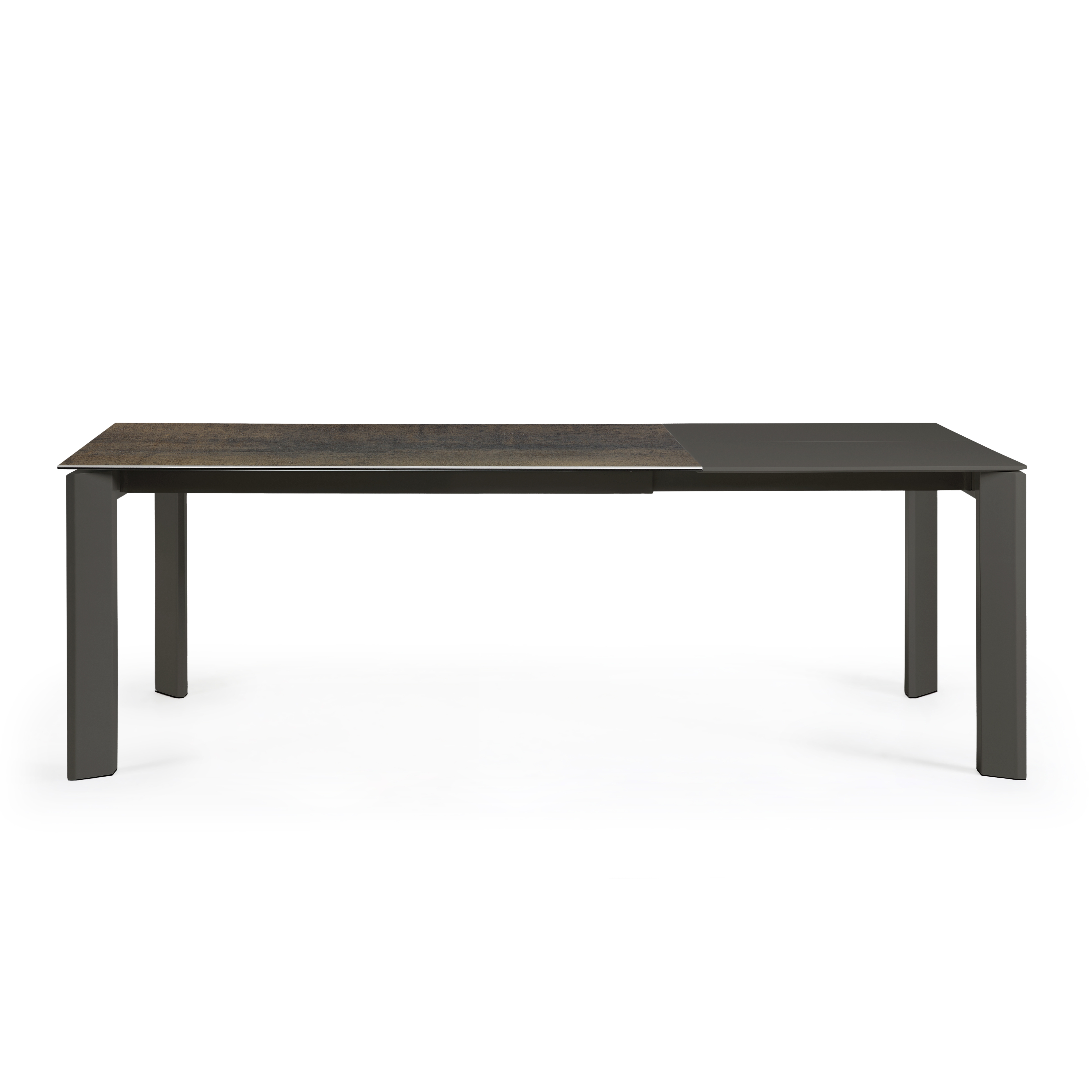 Стол Atta 160 (220) x90 антрацит, темно-коричневый, керамика La Forma (ex Julia Grup)