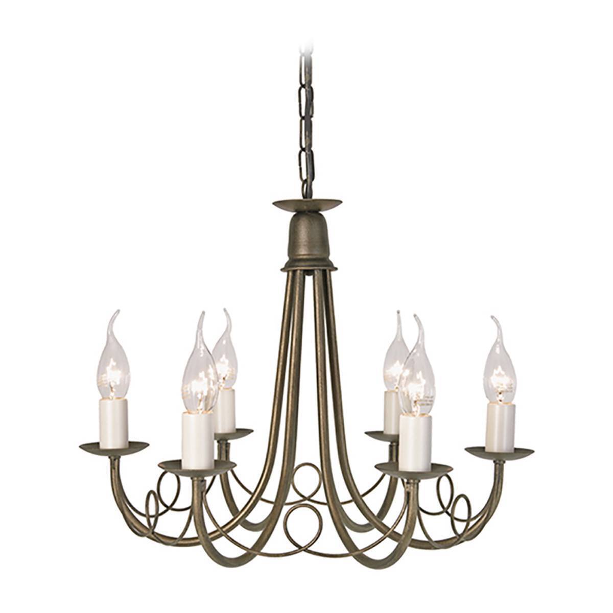 Люстра Elstead MN6 BLK/GOLD