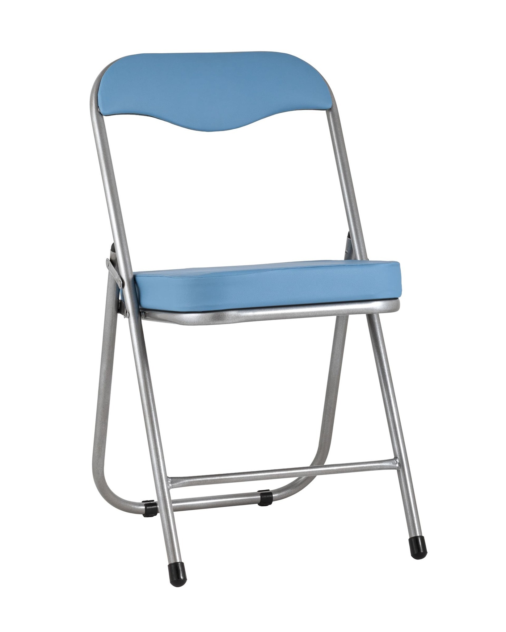 Стул складной ДЖОН металлик, голубой Stool Group