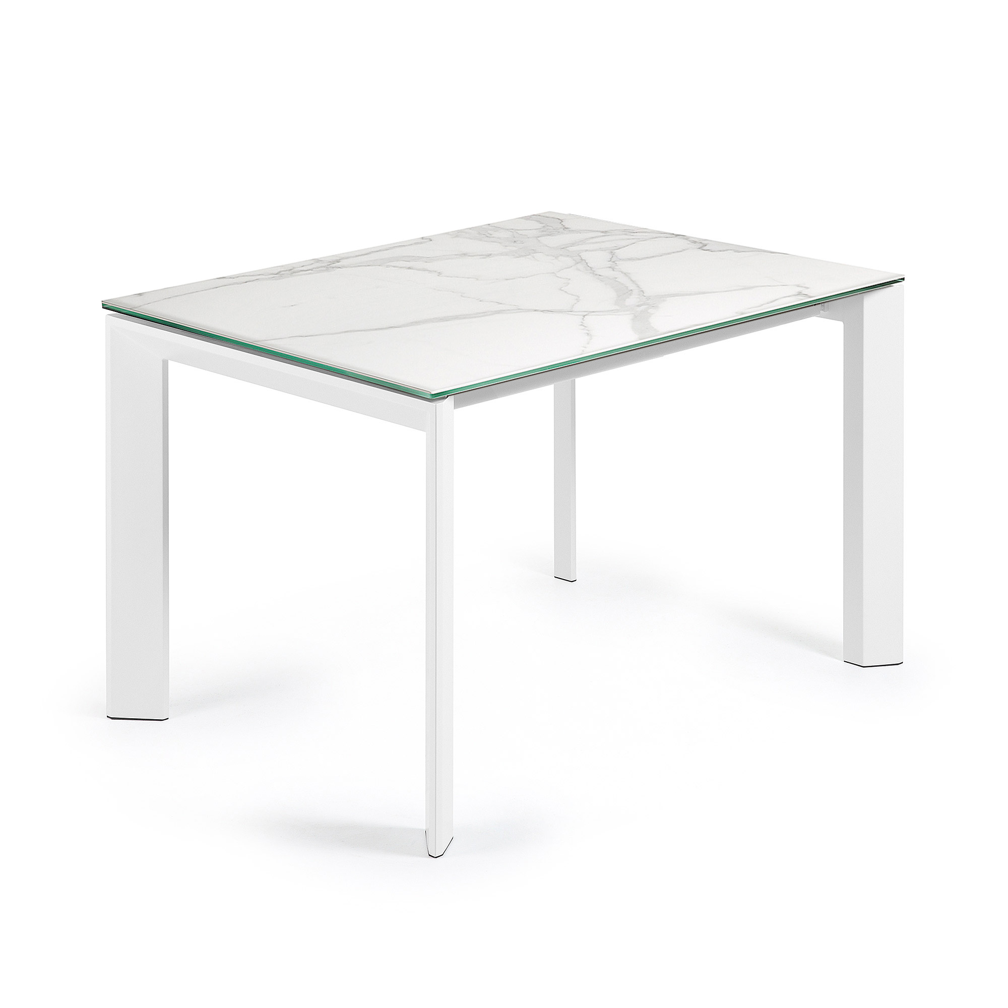 Стол Atta с белыми ножками 120(180)x80 см La Forma (ex Julia Grup)