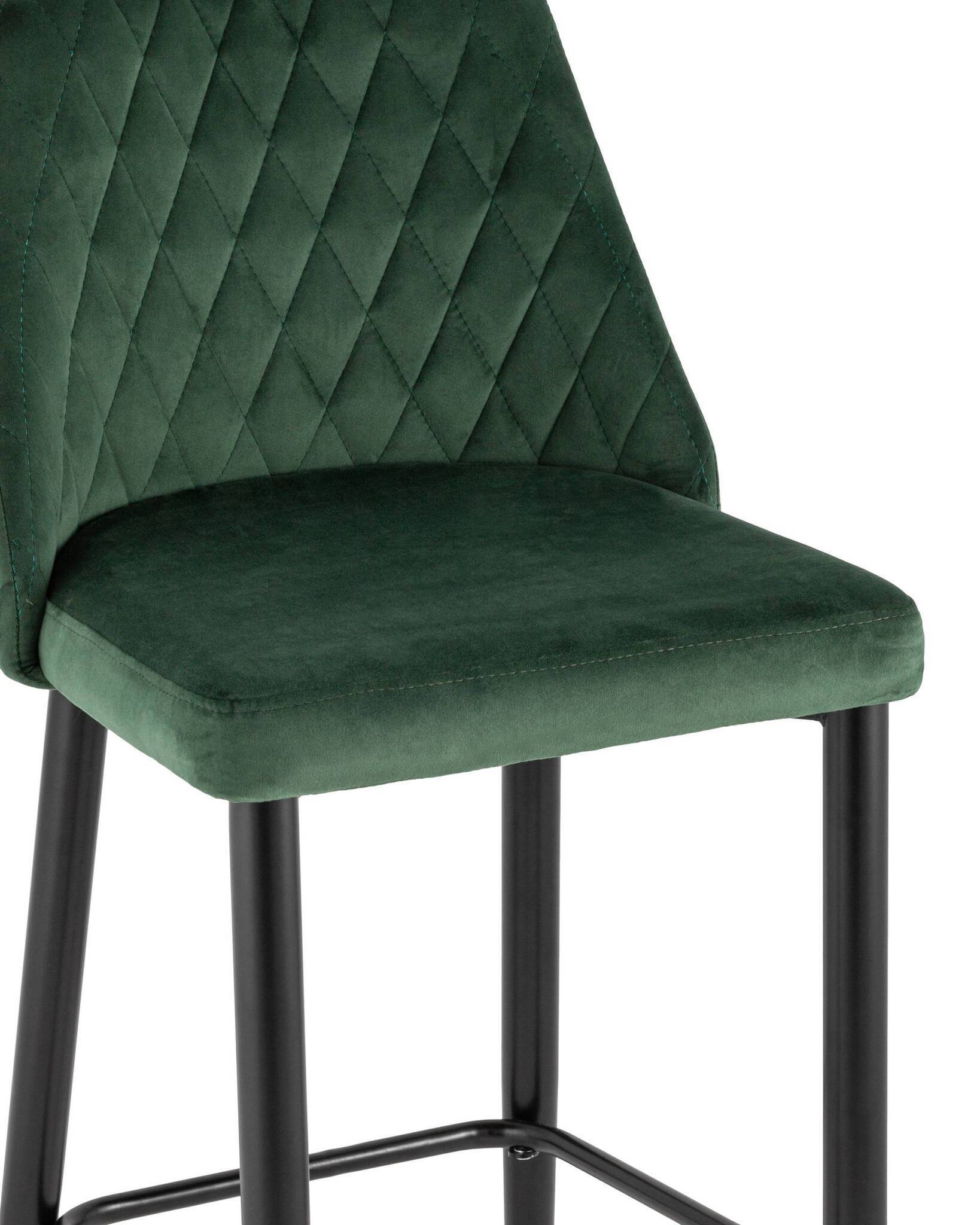 Стул барный Диего велюр зелёный Stool Group