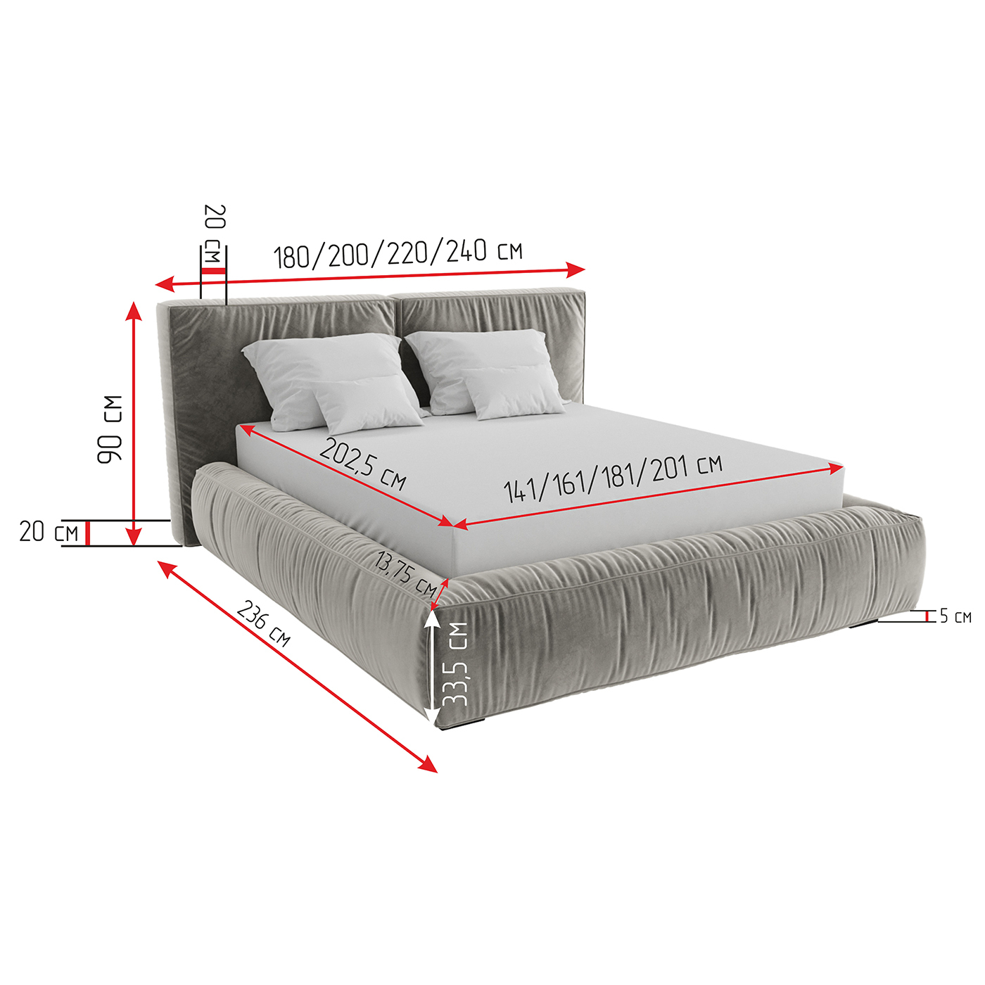 Кровать с ящиком KARE Sweet Dream K00101