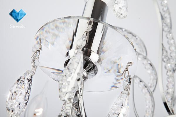 Подвесная люстра Eurosvet 10047/5 хром/прозрачный хрусталь Strotskis