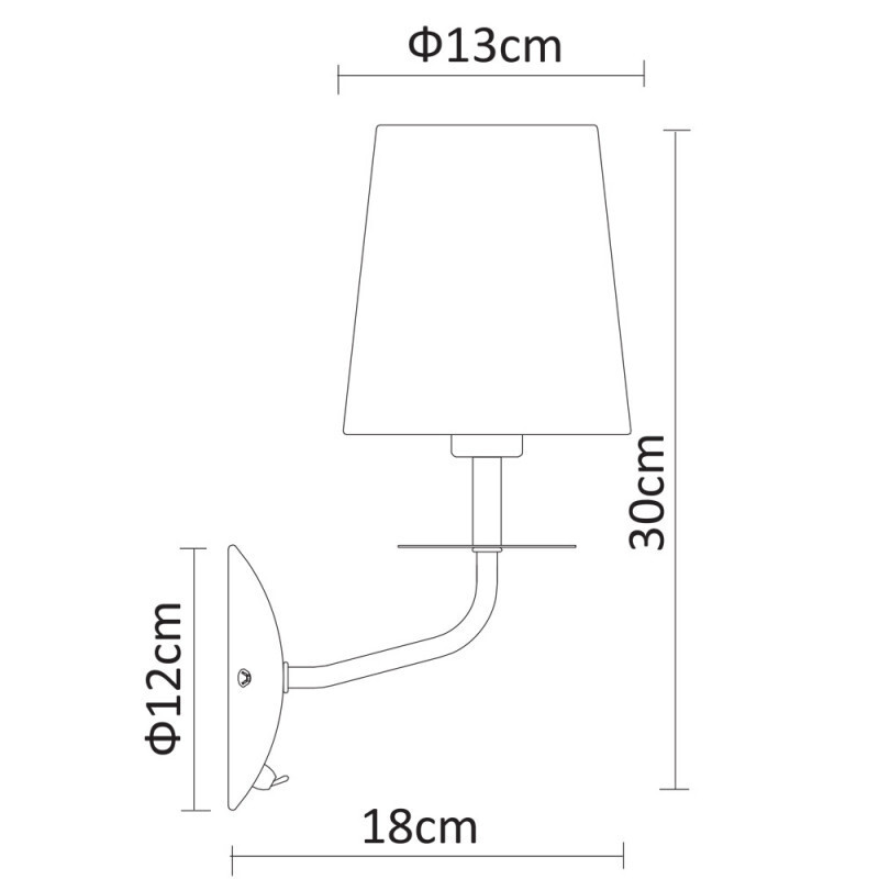 Бра Arte Lamp A1048AP-1CC