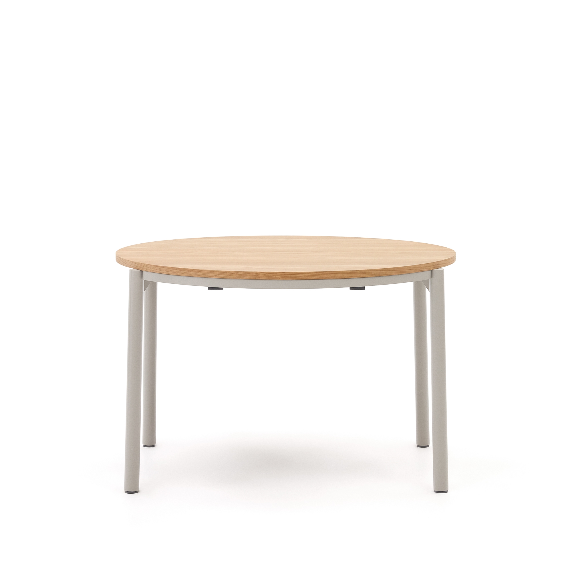 Montuiri раздвижной круглый стол из дубового шпона с серыми ножками La Forma (ex Julia Grup)