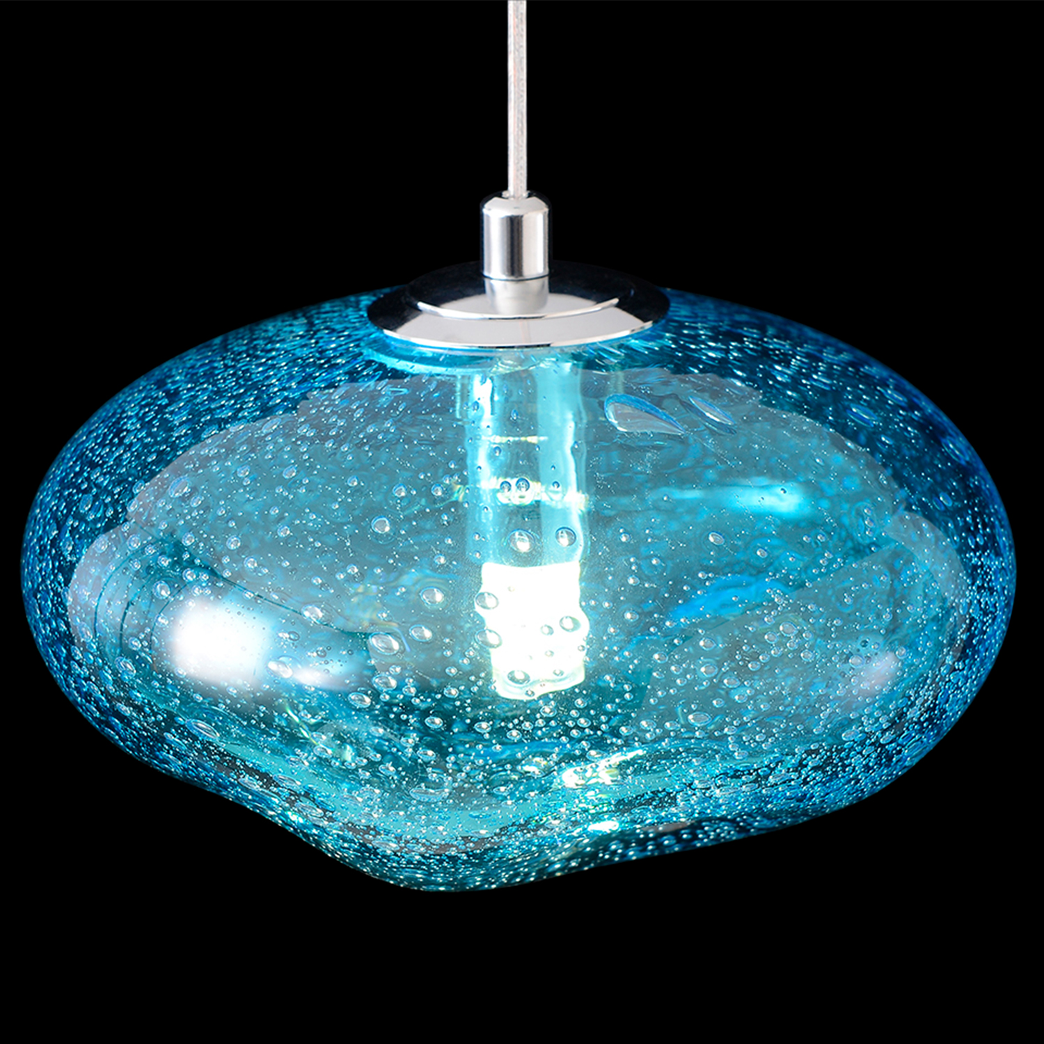 Светильник подвесной Crystal Lux FORMLESS SP1 BLUE