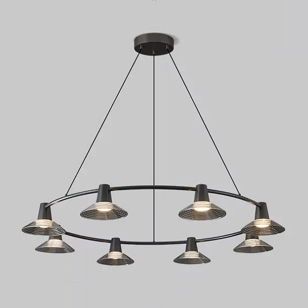 Кольцевые люстры и светильники CICLA R D121 Black by ImperiumLoft