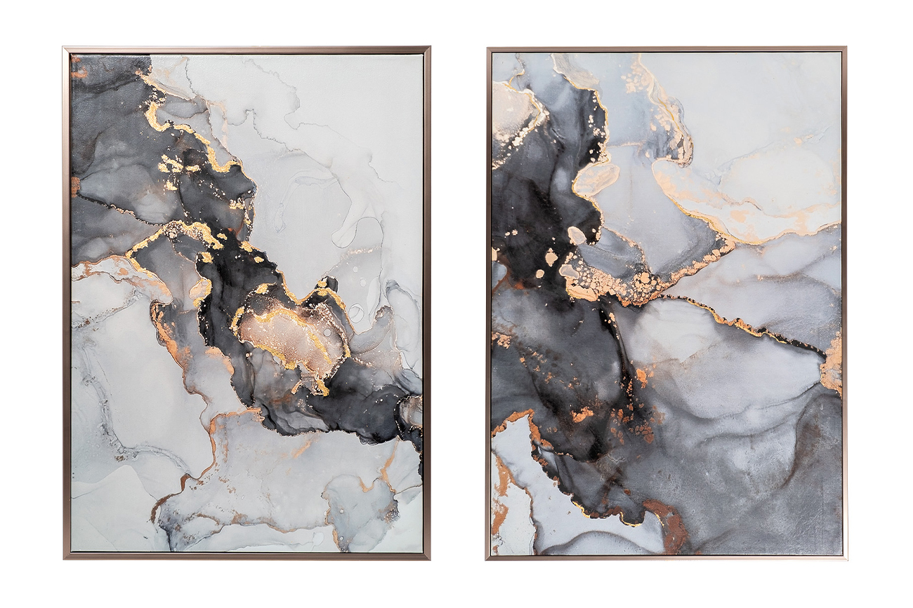 Постеры "Мраморный диптих-1" Garda Decor 89VOR-MARBLE5/2