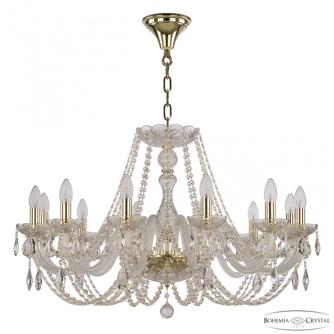 Люстра хрустальная 101/12/300 G Bohemia Ivele Crystal