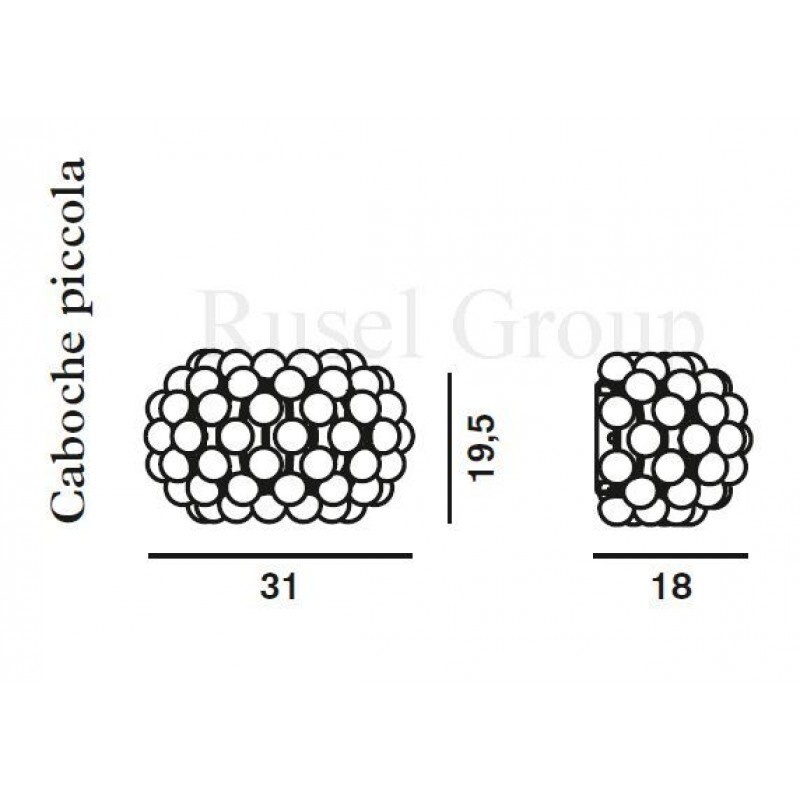 Настенный светильник Foscarini Caboche piccola parete
