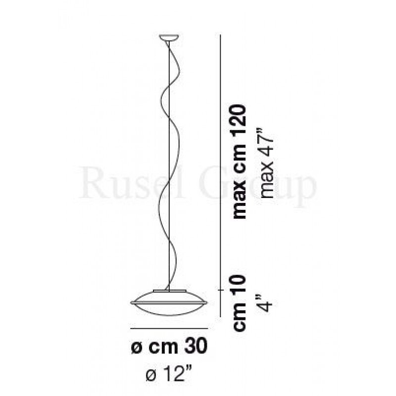 Подвесной светильник Vistosi AURORA SP 30