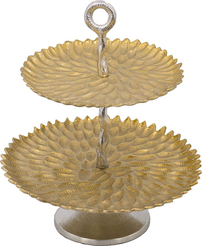 Блюдо сервировочное двухъярусное Glasar 83768