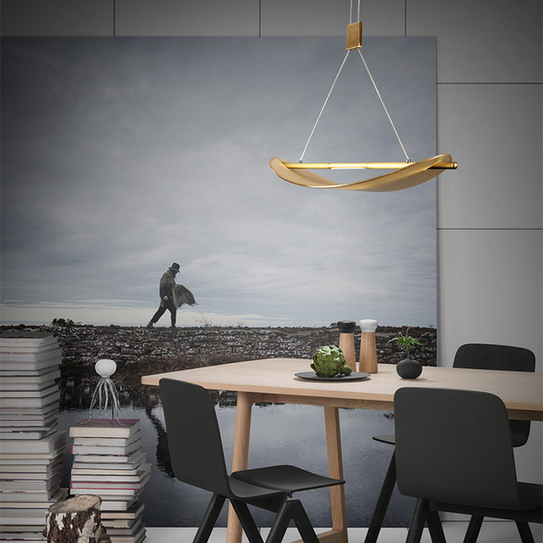 Подвесной реечный светильник ROOK ШАМПАНЬ by ImperiumLoft