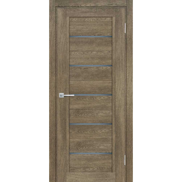 Межкомнатная дверь Graf ТЕХНО-809 графит сатинат Бруно (1900 х 600)