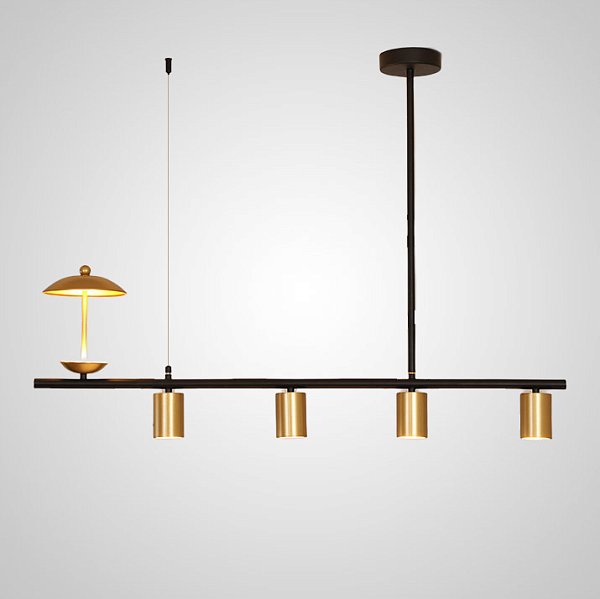 Подвесной светильник HETLEY L100 Gold Black by ImperiumLoft