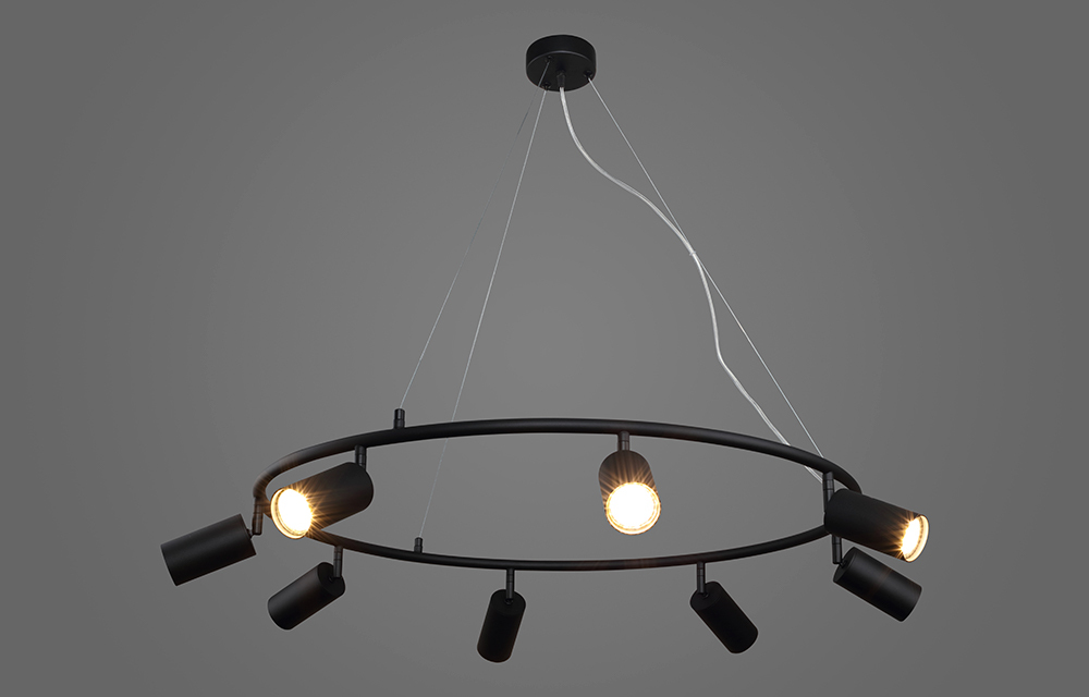 Светильник подвесной Crystal Lux CLT 015C8 D800 BL