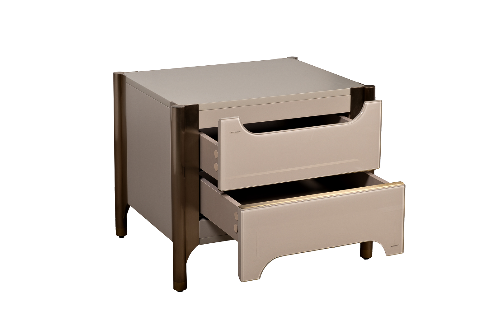 Тумбочка светлая с мя ящиками Garda Decor 77IP-GD011-T/1