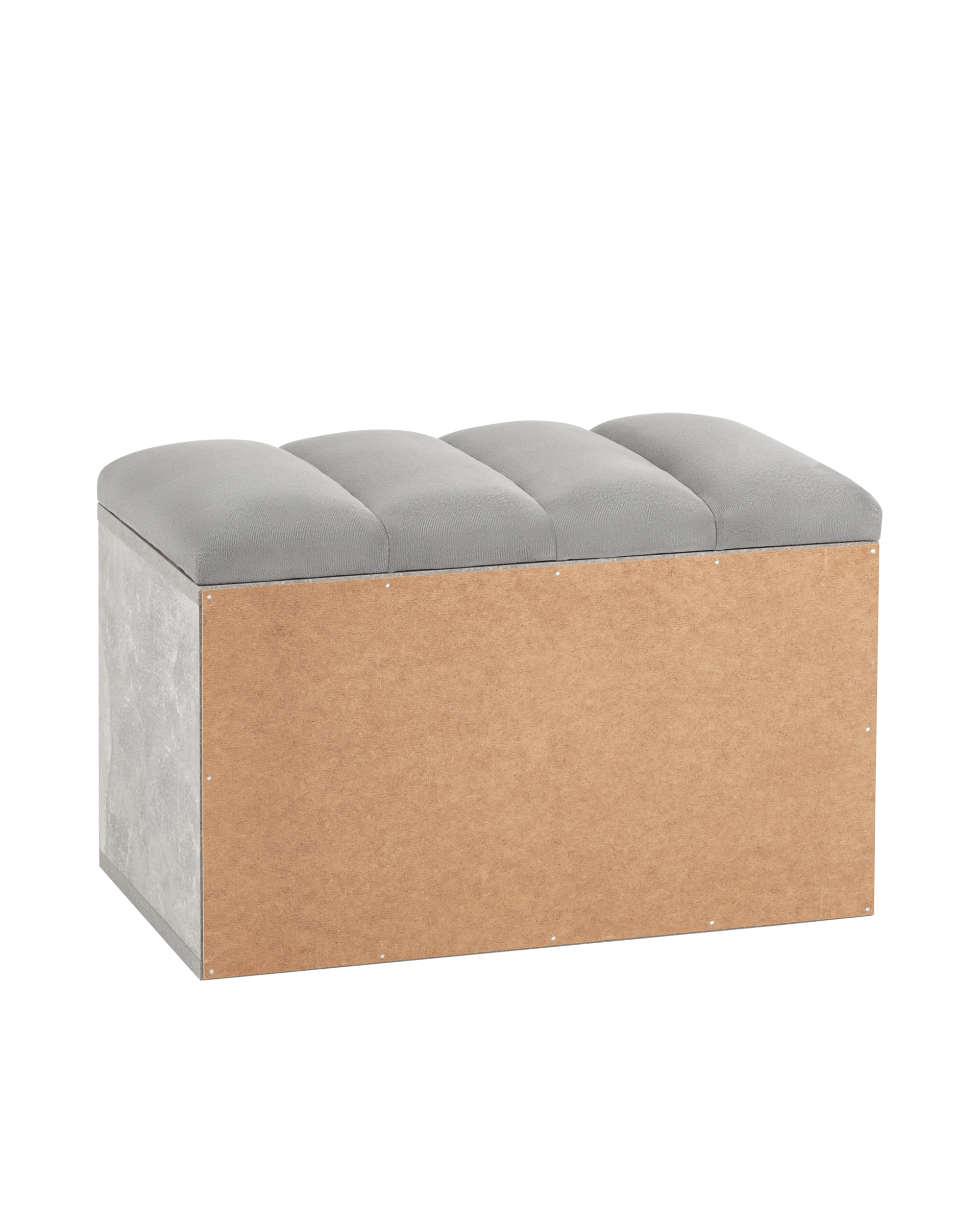 Обувница Хольст серая велюр серый Stool Group