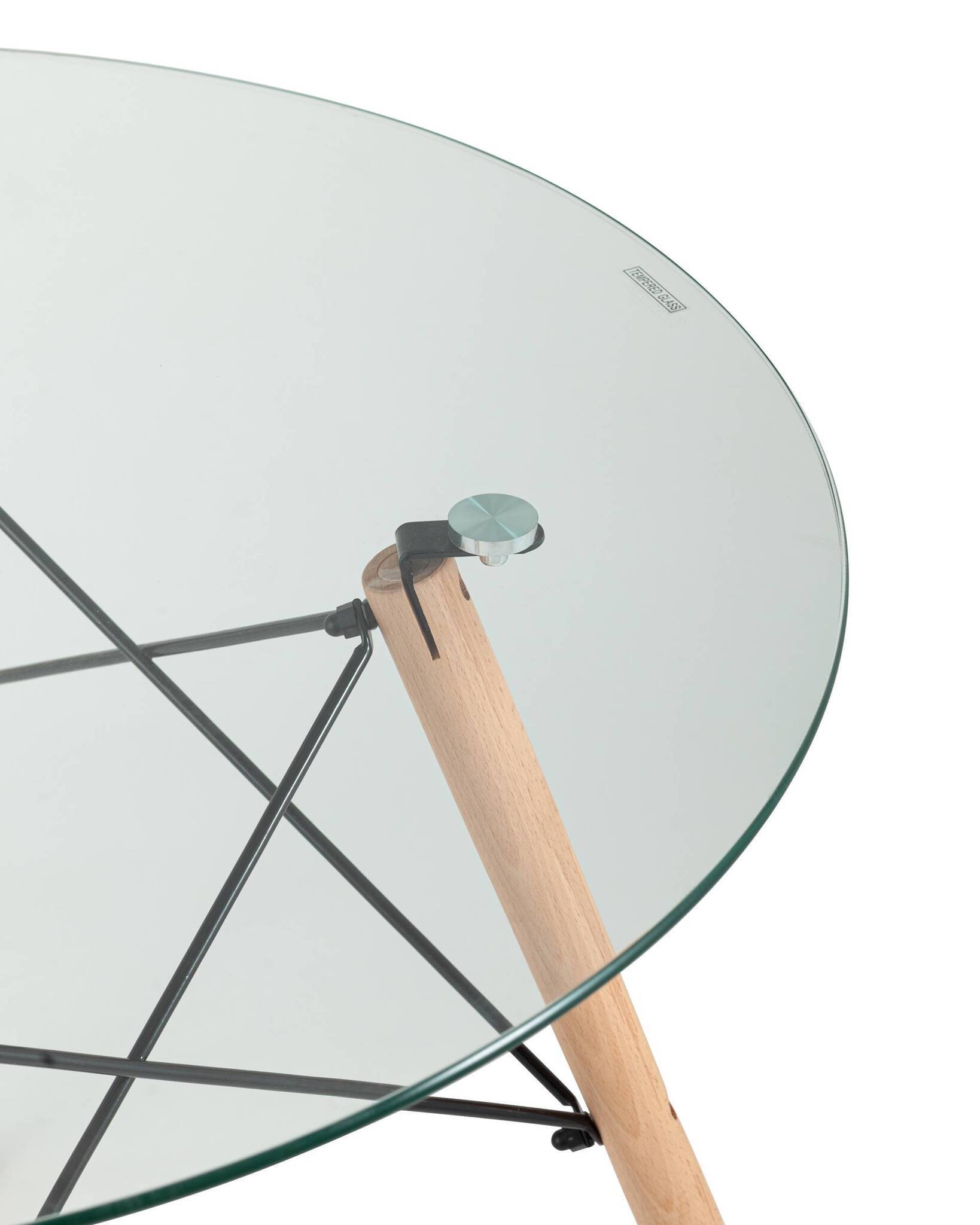 Стол DSW D80 стеклянный Stool Group