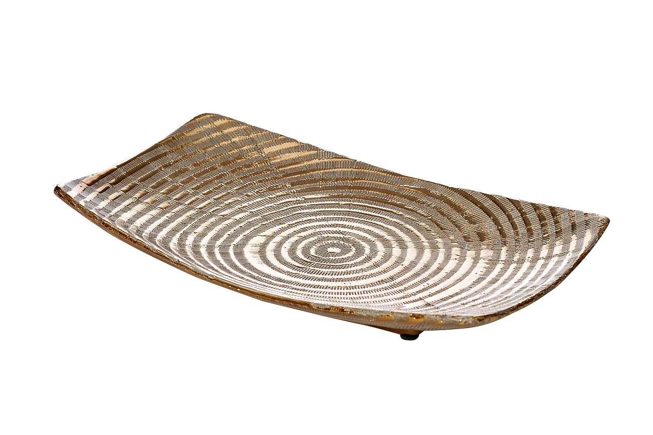 Блюдо керамическое золотое Garda Decor 18H6692S-4