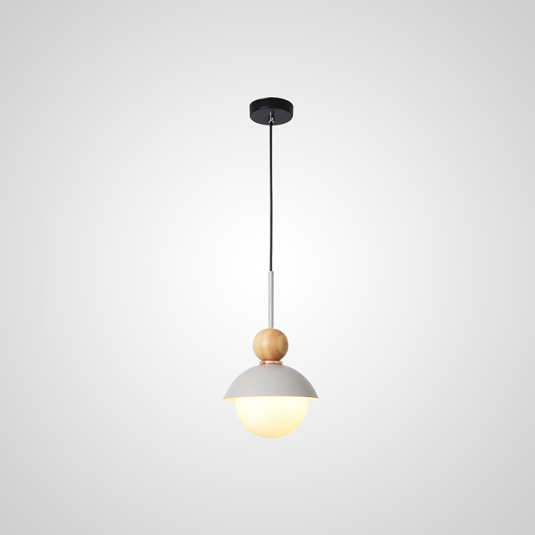 Подвесной светильник POMPON WOOD Серый by ImperiumLoft