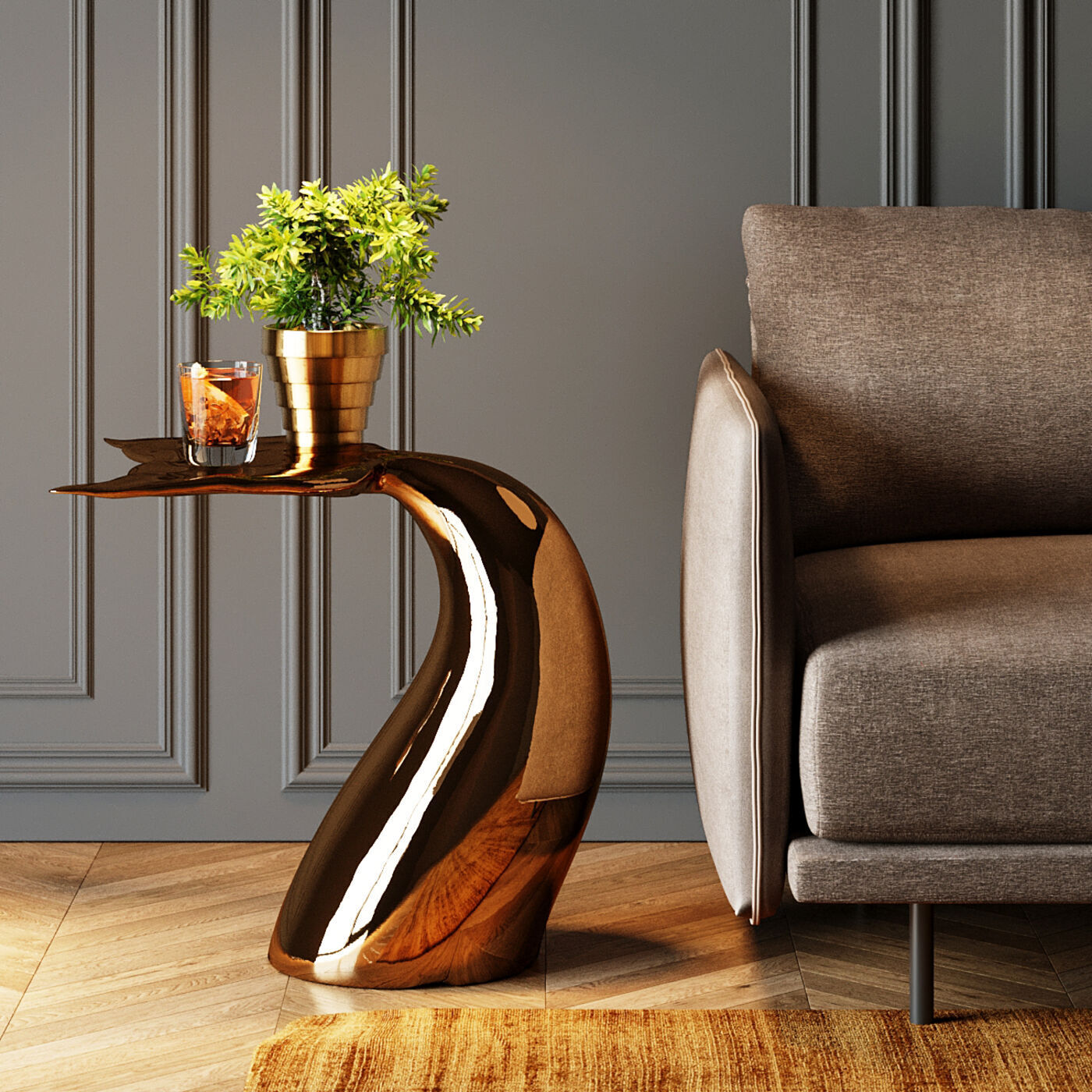 Столик приставной KARE Whale 86406