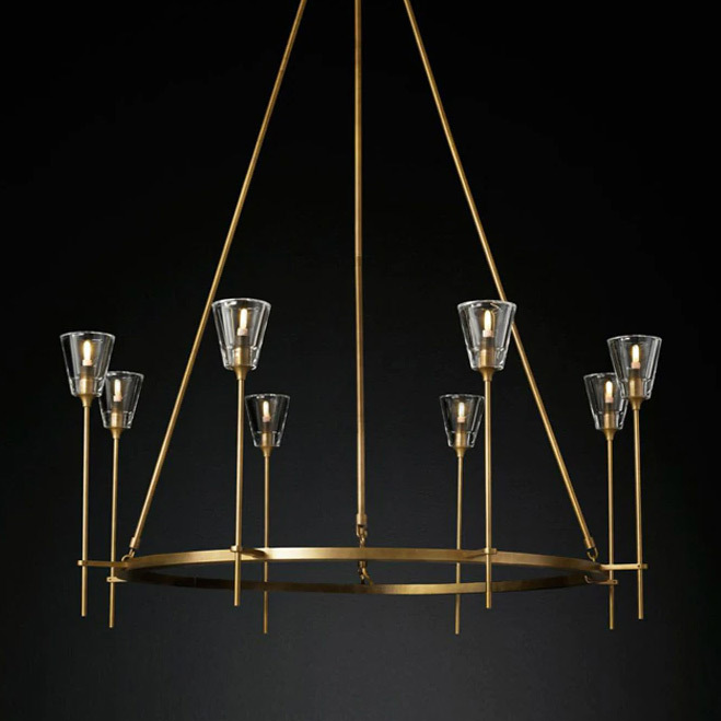 Люстра  Delight Collection Torche De Verre 8 gold