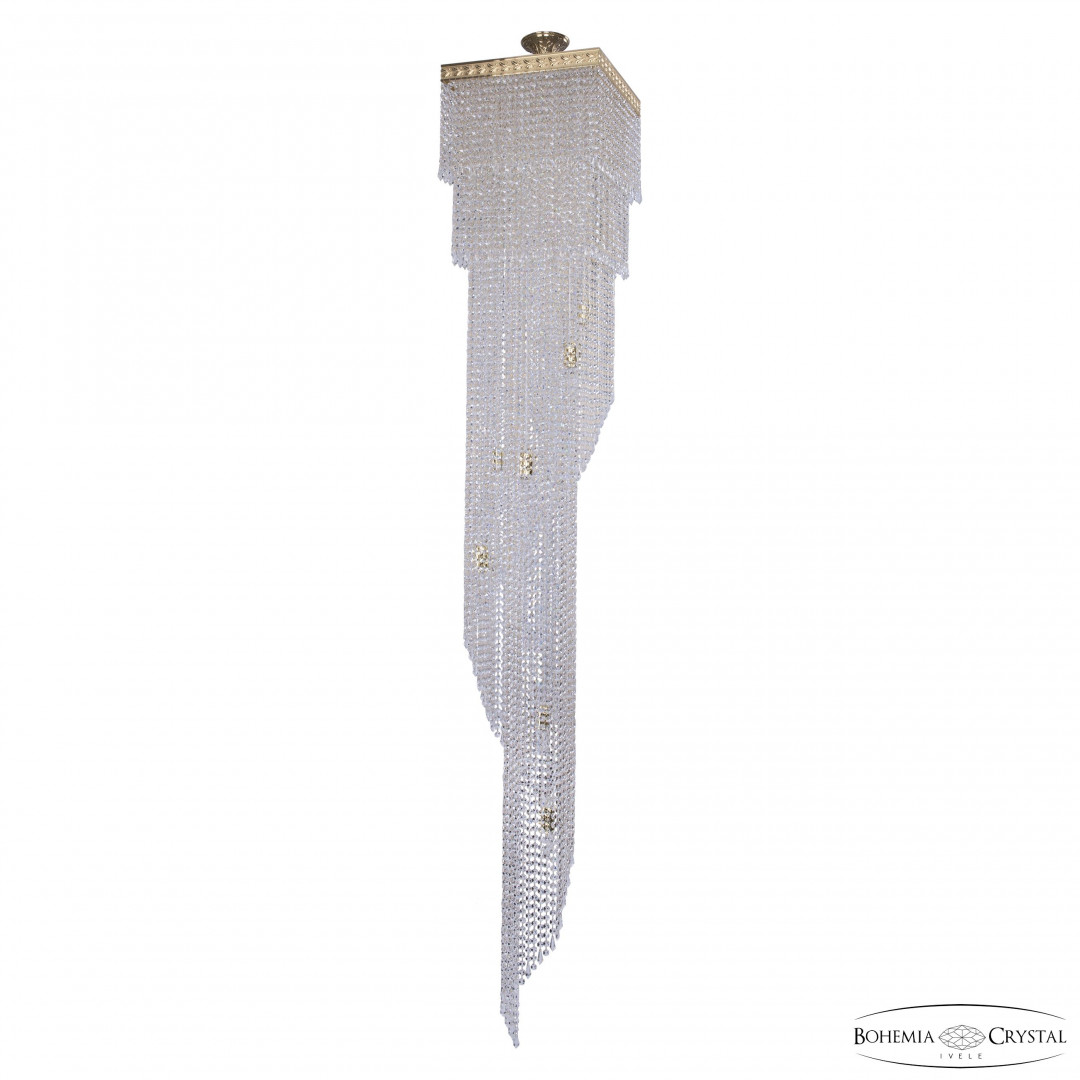 Люстра спираль хрустальная 83112/40IV-250 G Bohemia Ivele Crystal