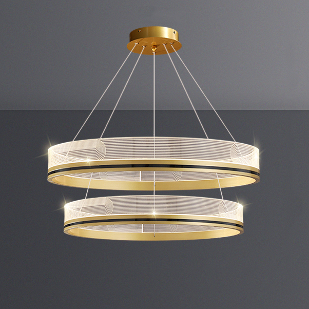 Подвесная люстра DILEMMA D60+80 Brass by ImperiumLoft