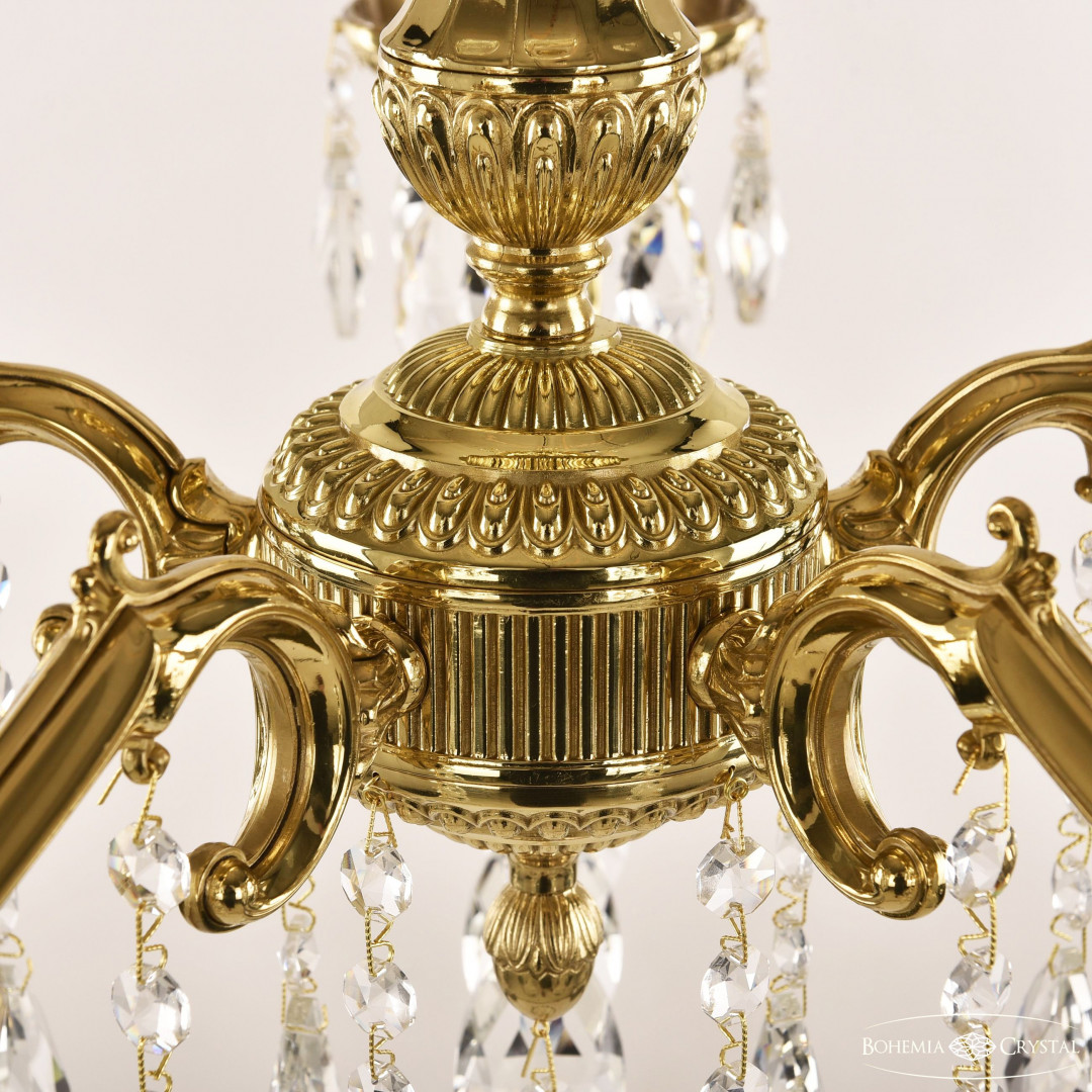 Люстра бронзовая с хрусталём 75102/5/175 A G