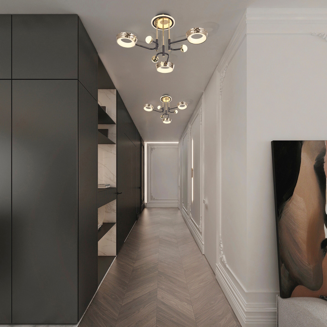 Люстра светодиодная 273210/6 BK/GD Arte Milano