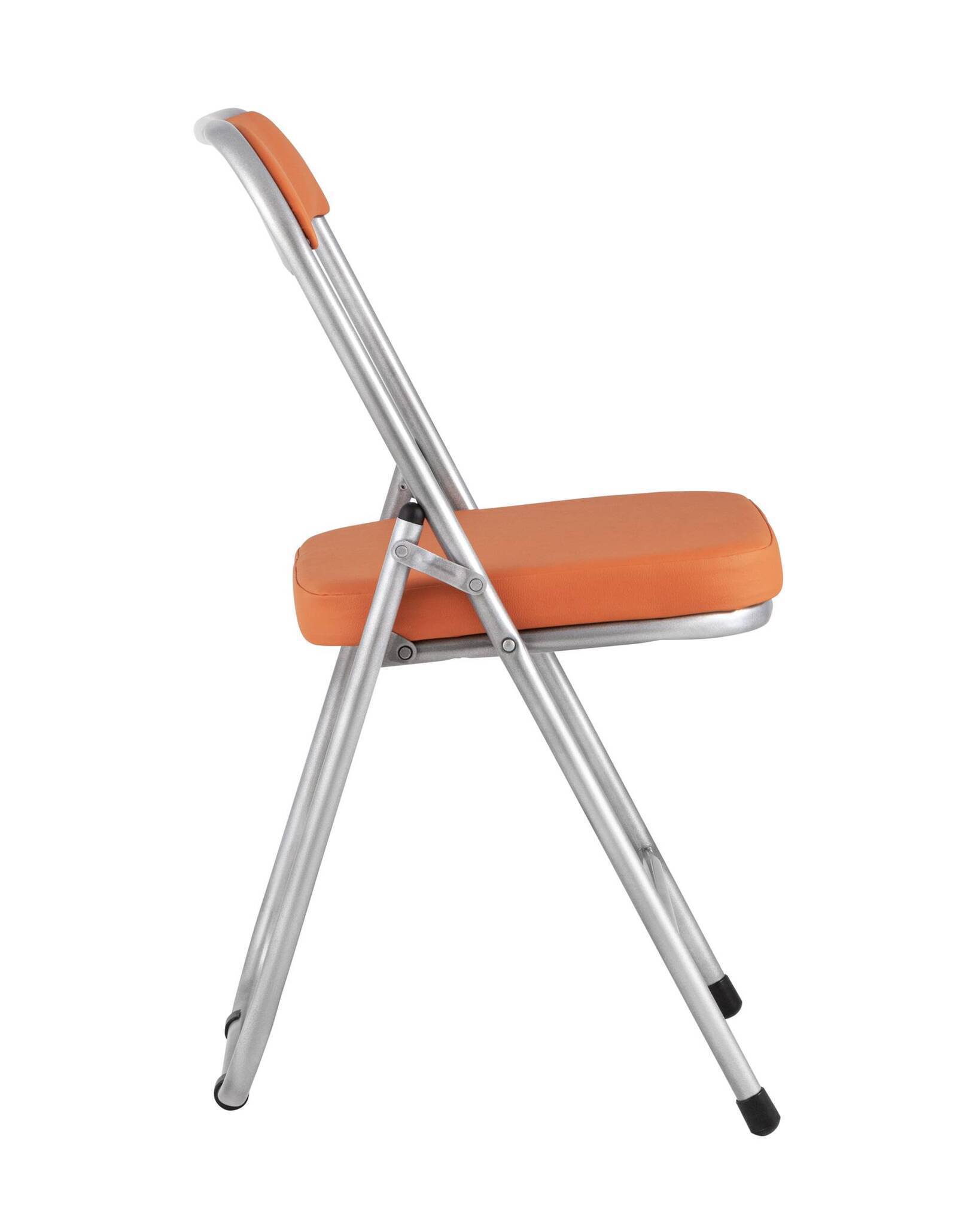 Стул складной ДЖОН металлик, оранжевый Stool Group