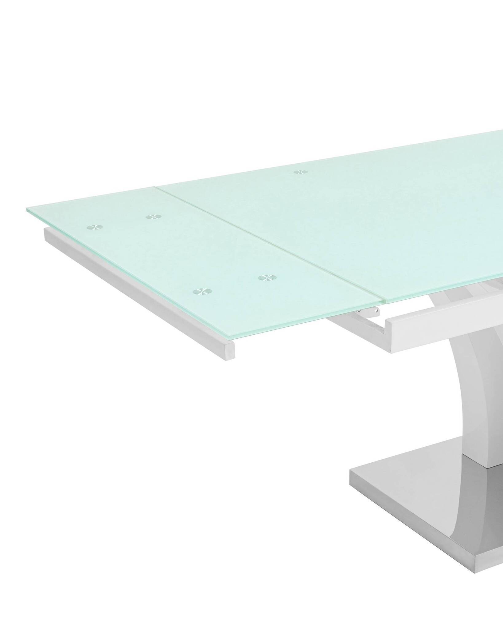 Стол обеденный Верона раскладной 160-220*90 глянцевый белый Stool Group