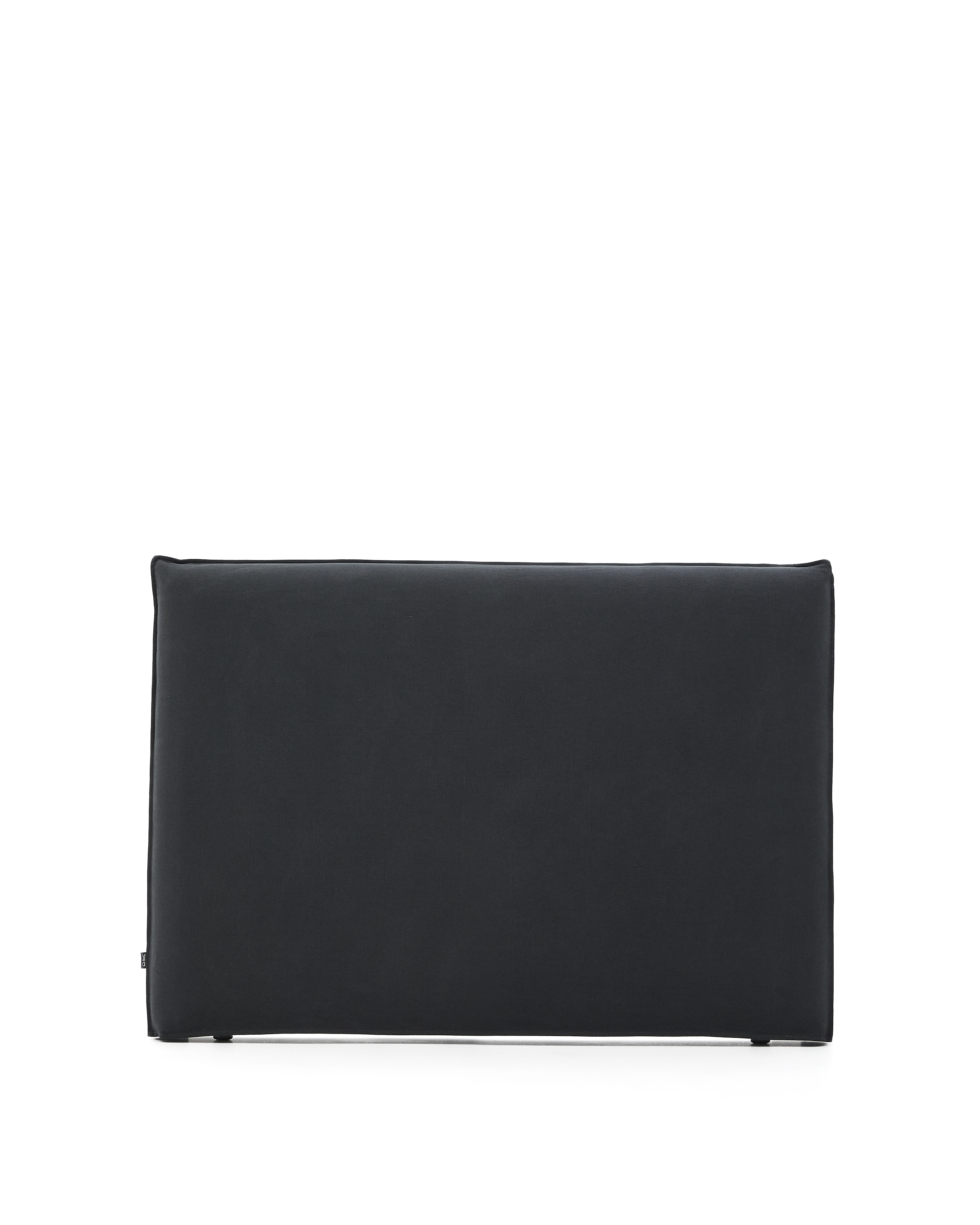 Изголовье кровати Jaira из льна и хлопка антрацитового цвета со съемным чехлом для кровати 150 см La Forma 216259