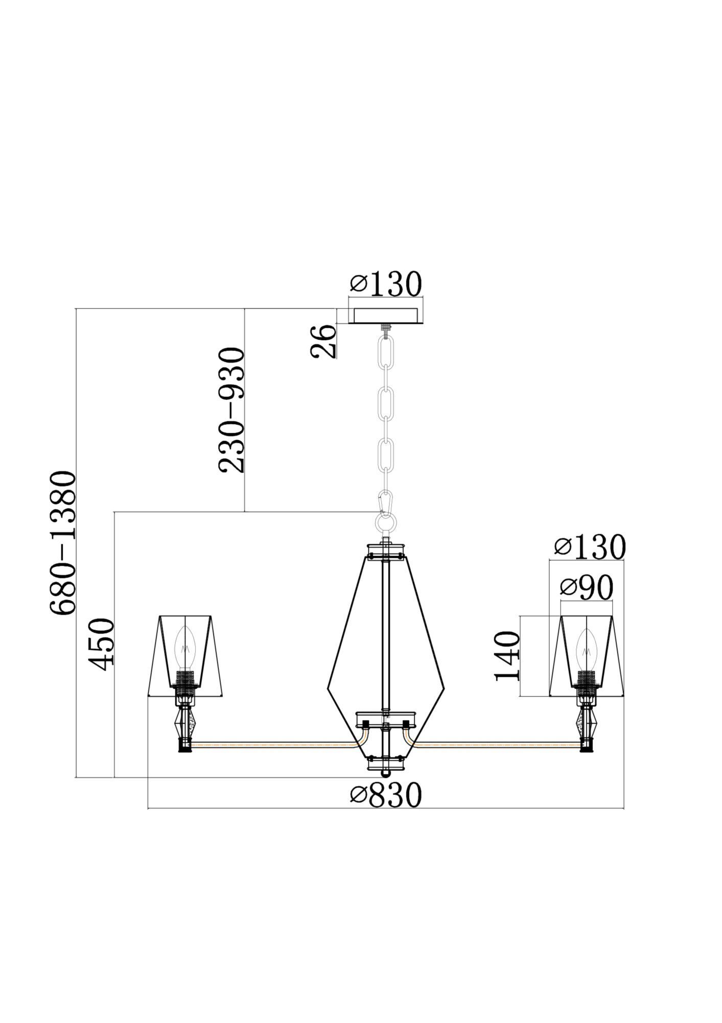 Люстра Maytoni MOD038PL-08CH