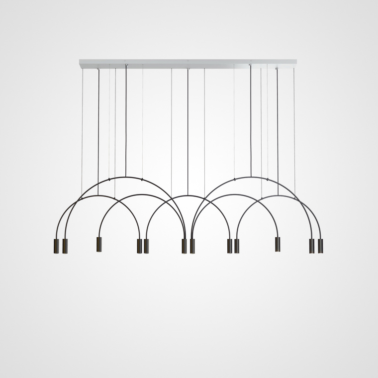 Подвесная люстра Volta Studio Black 12 by ImperiumLoft