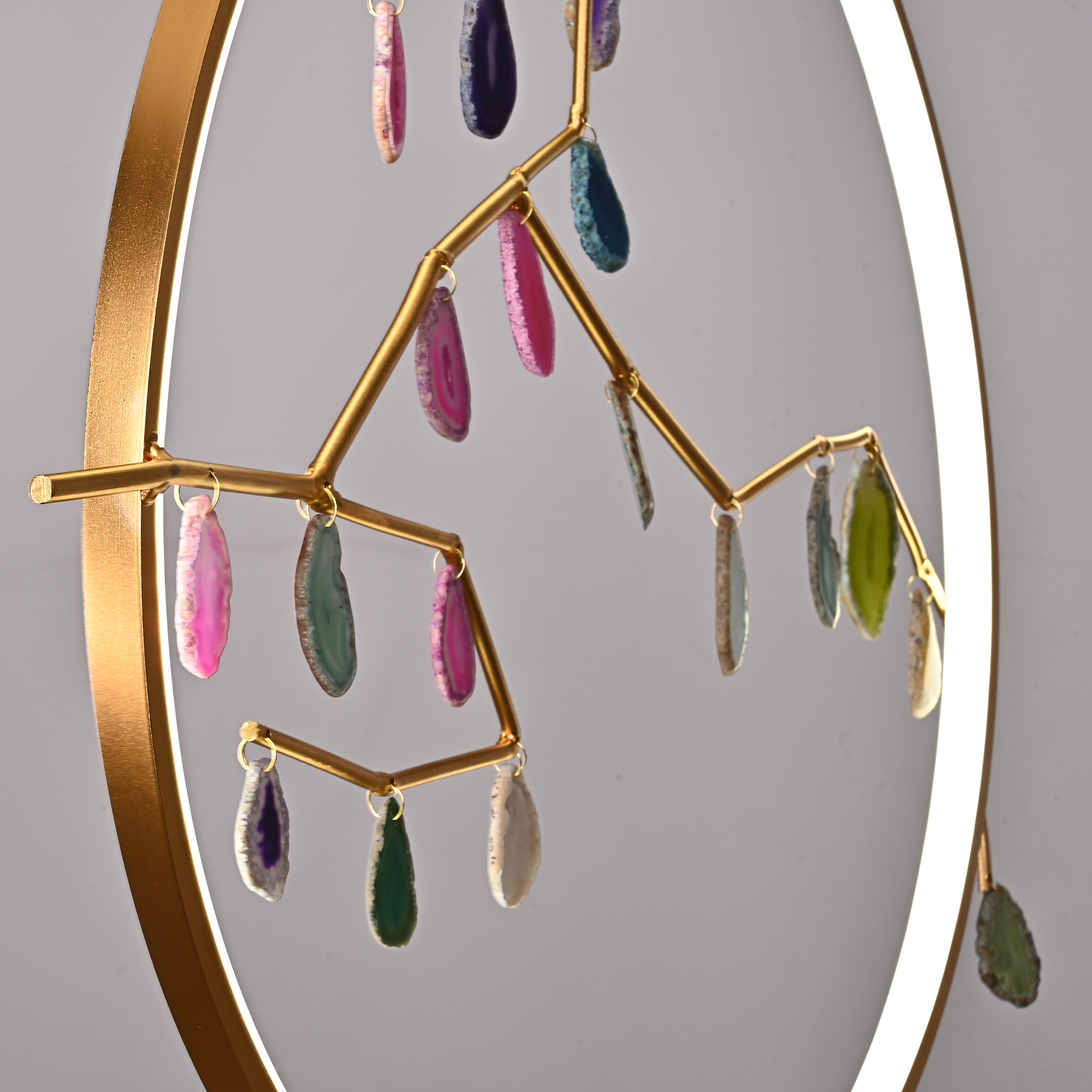 Подвесной светильник AGATE 10 multicolour D60 by ImperiumLoft