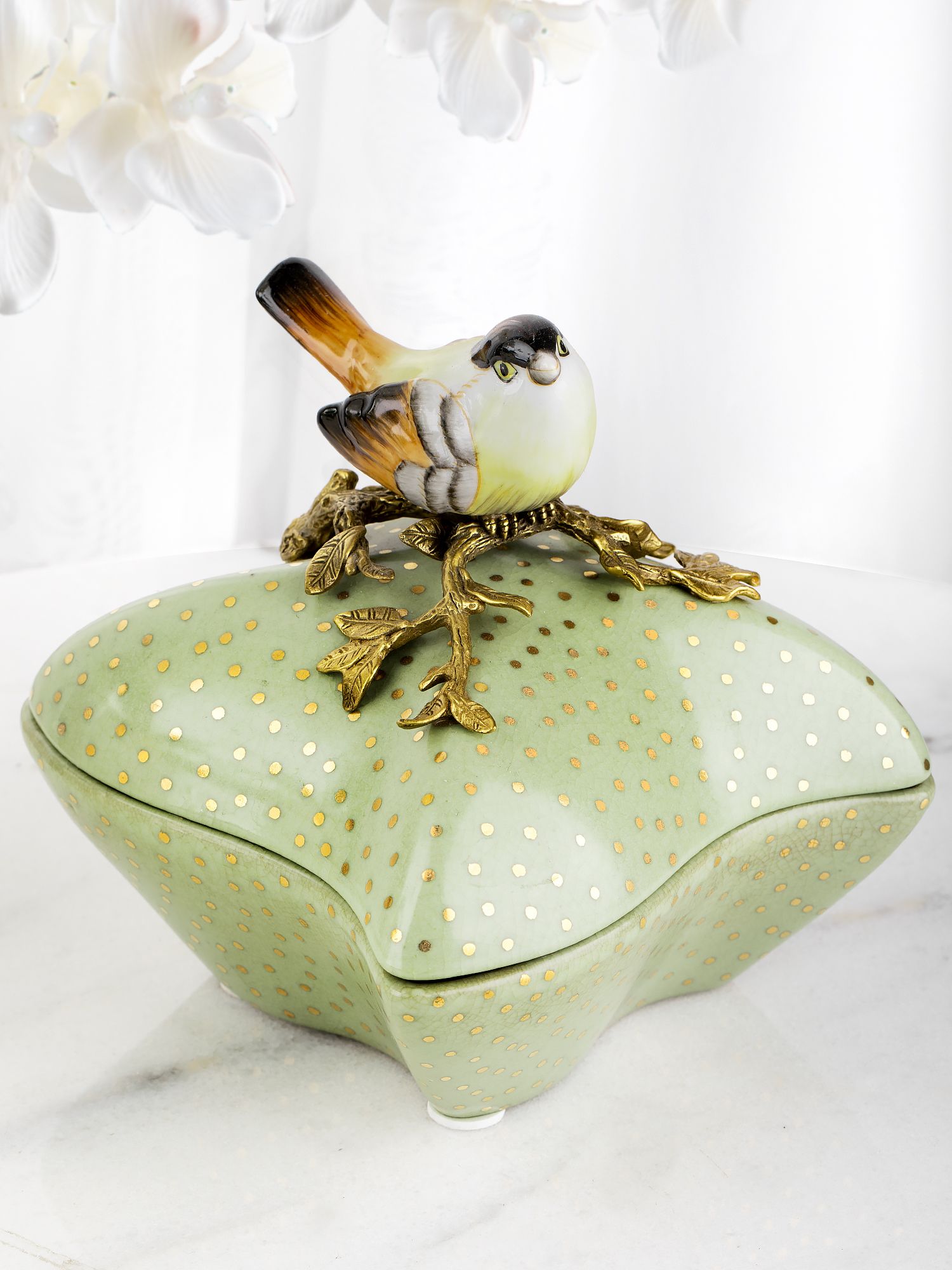 Шкатулка с птичкой Glasar 31G2254/B1321EHC/HLG1921