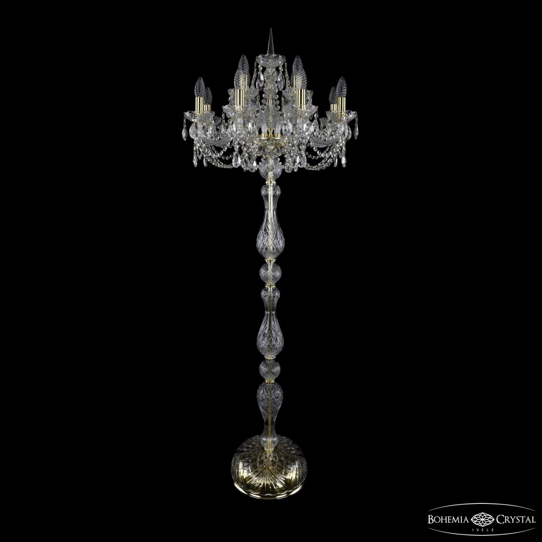 Торшер хрустальный 1406T1/8+4/195-165 G