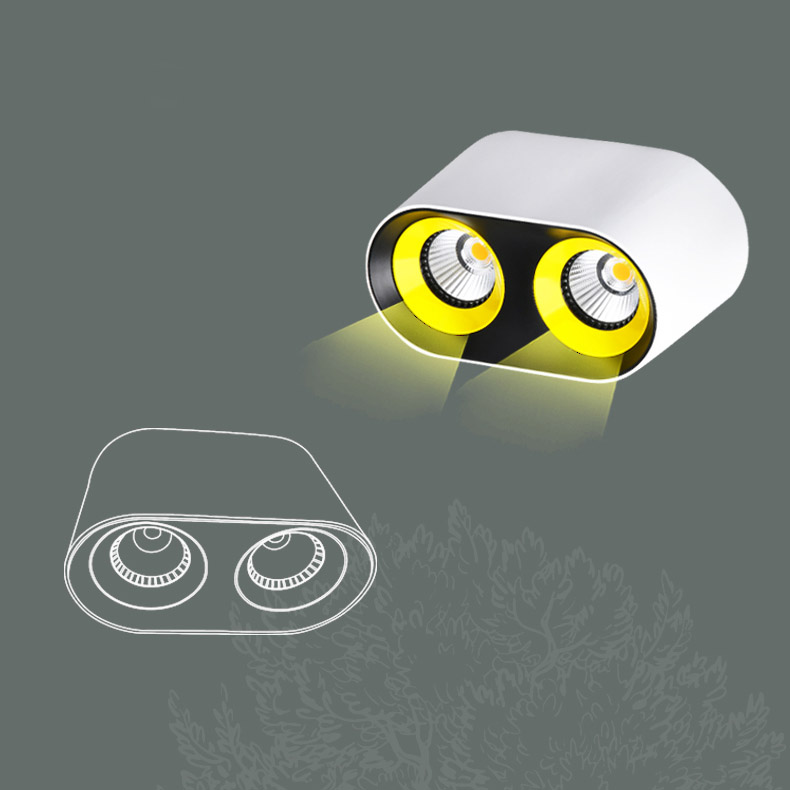 Точечный светильник REXTON A L1 White Yellow 4000 К by ImperiumLoft