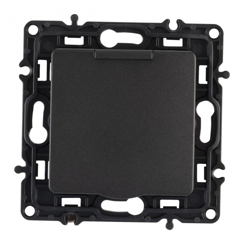 Розетка Arte Milano 217.41-1.black