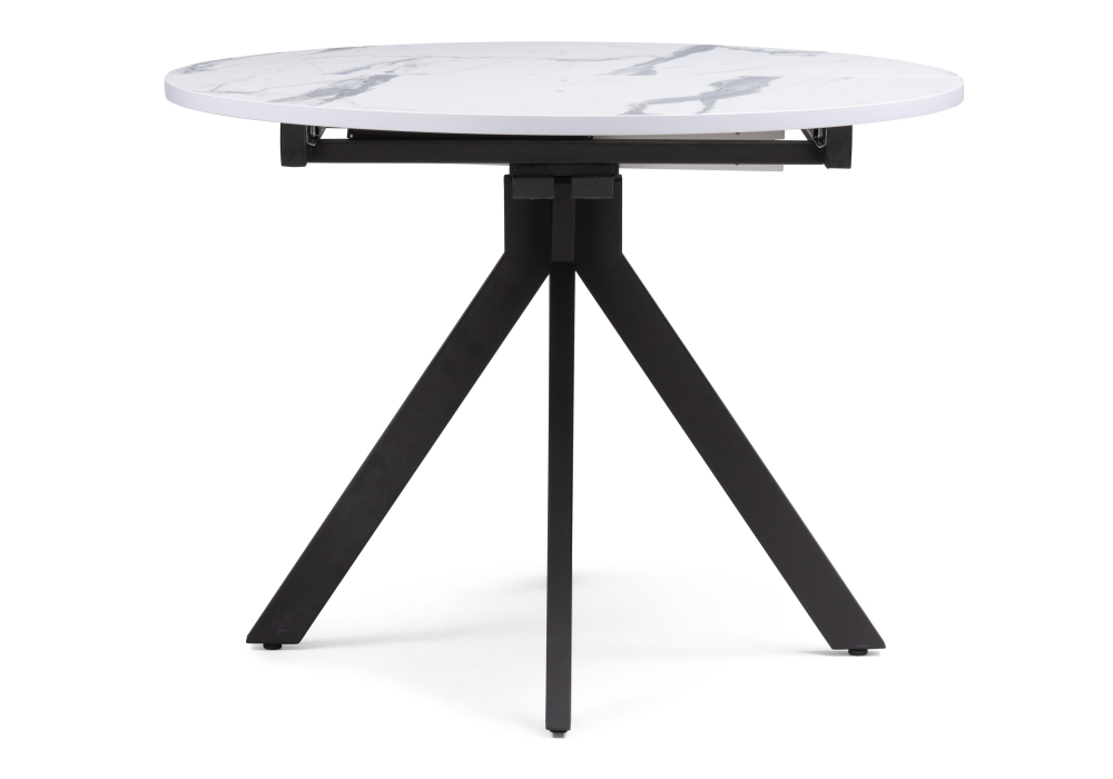 Стол деревянный Woodville Бетина мрамор белый / черный 504210