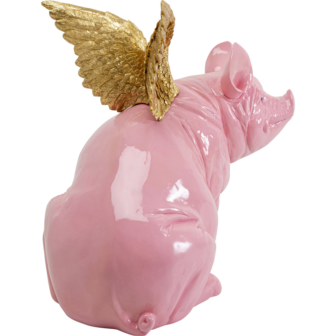 Фигура декоративная Flying Pig Pink 79cm KARE 56651