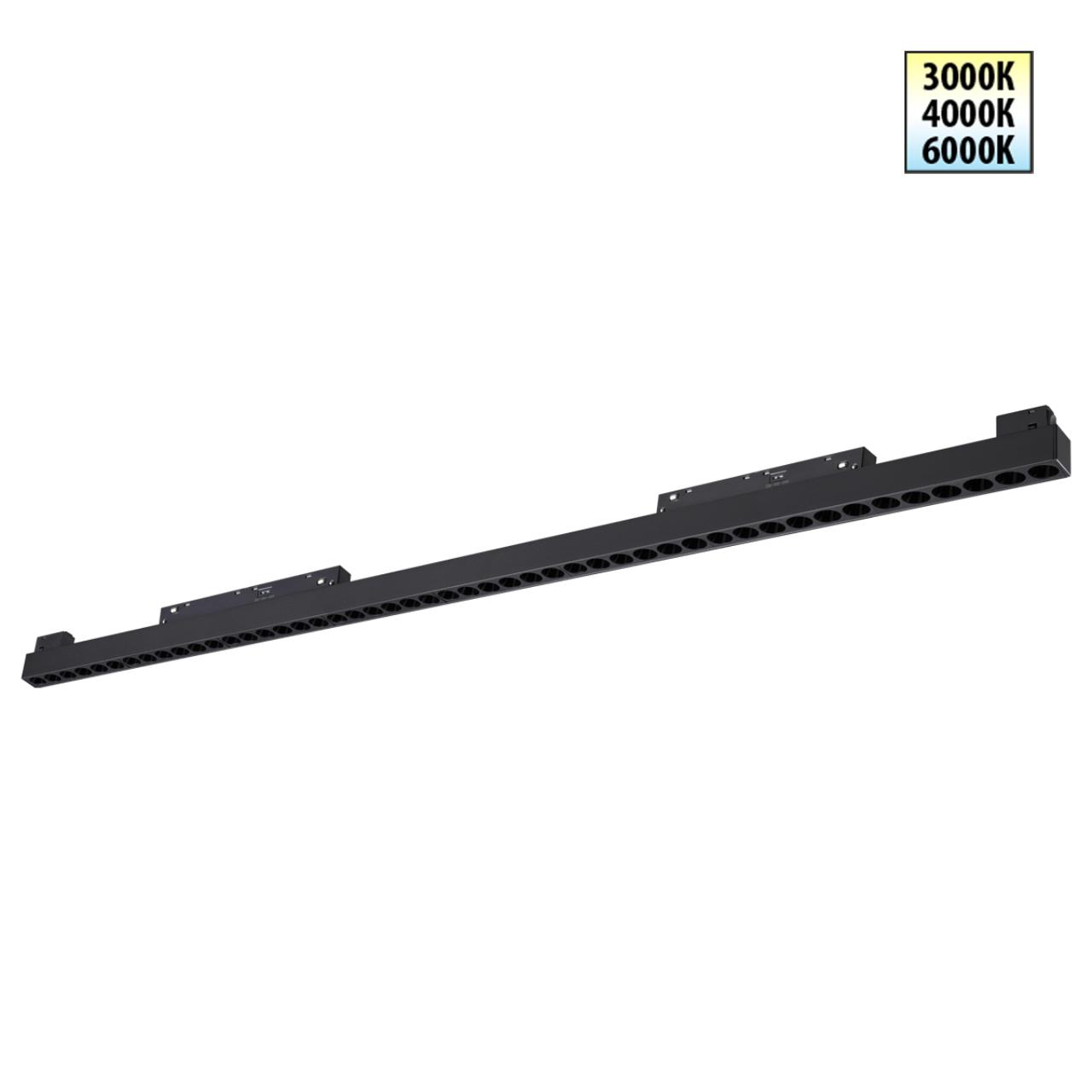 Трековый светильник для низков. шинопровода с переключателем цветовой темперетуры Novotech 359627