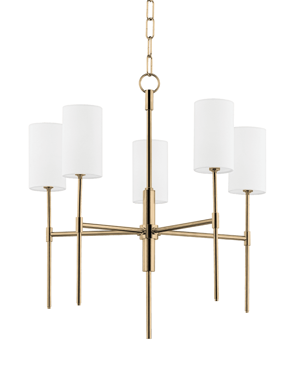 Золотая люстра Аспен Louvre Home JJ10885-5D brass