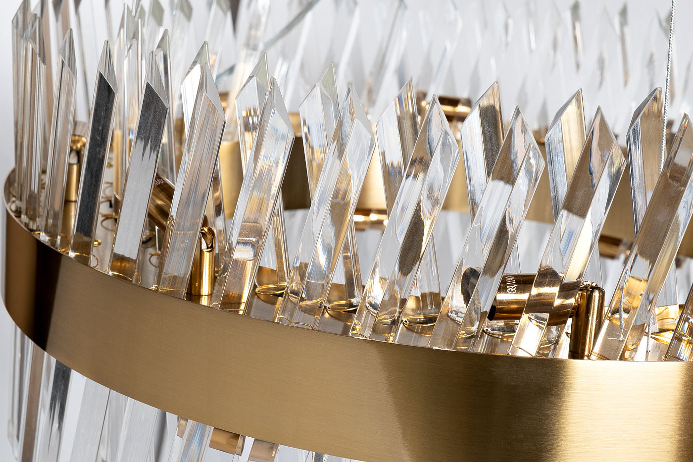 Люстра стеклянная (латунь) Garda Decor 92EL-YG18739G-14P