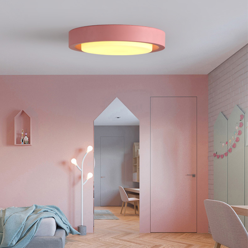 Потолочный светильник BUTTON D33 Pink by ImperiumLoft