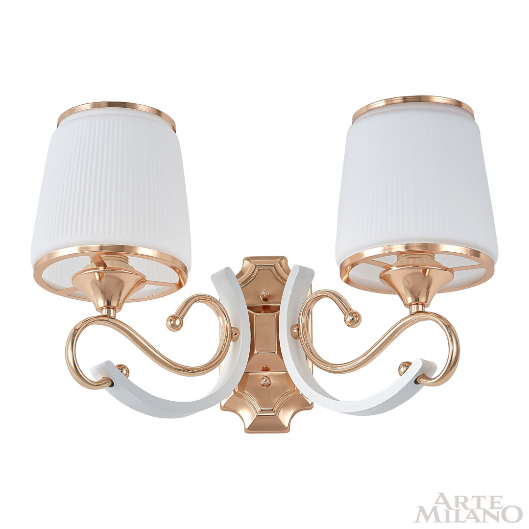 Бра с плафонами 303857/2W Wh/Gd Arte Milano